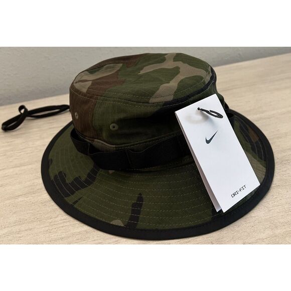 Nike FB5622-222 Dri-Fit Sz Small APEX Boonie Camo Bucket Hat Adult Unisex - Picture 1 of 10